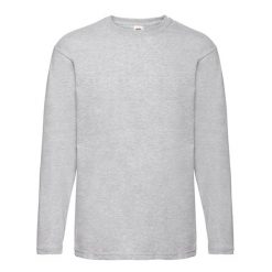 Koszulka Z Długim Rękawem Dla Dorosłych Unisex Valueweight. Niebieskie bluzki damskie Fruit of the Loom, xl, bez wzorów, sportowe, bez kołnierzyka, bez ramiączek. Za 58.99 zł.