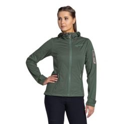Damska kurtka softshell Kilpi BELTRA-W. Zielone kurtki softshell damskie Kilpi, xs, bez wzorów, z softshellu, bez kaptura. Za 370.41 zł.