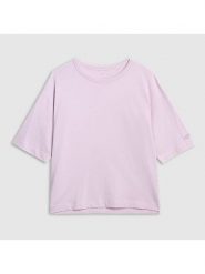 4F Koszulka w kolorze fioletowym rozmiar: M. Różowe bluzki damskie 4f, m, bez wzorów, z bawełny, bez kołnierzyka. Za 56.66 zł.