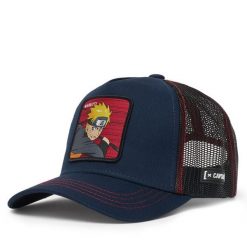 Czapka z daszkiem Capslab. Niebieskie czapki z daszkiem damskie CapsLab, bez wzorów. Za 134.99 zł.