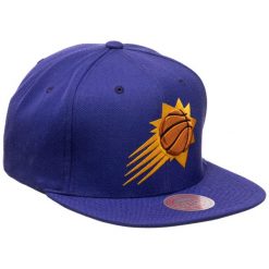 Czapka z daszkiem męska do koszykówki Mitchell & Ness NBA Phoenix Suns. Fioletowe czapki męskie Mitchell & Ness, bez wzorów, sportowe. Za 149.00 zł.