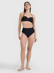 DÓŁ OD BIKINI DAMSKI STRÓJ KĄPIELOWY 4F XS F073. Czarne bikini damskie 4f, bez wzorów. Za 59.99 zł.