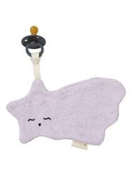 FABELAB Chusta-przytulanka "Shooting Star" w kolorze fioletowym ze smoczkiem - 0+ rozmiar: onesize. Różowe chusty i apaszki dziecięce FABELAB, z bawełny. Za 30.99 zł.