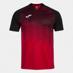 Koszulka z dekoltem w szpic Joma Tiger VI. Czarne t-shirty sportowe męskie Joma, m, bez ramiączek, do piłki nożnej. Za 246.00 zł.