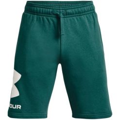Spodenki fitness męskie Under Armour Rival Fleece. Zielone szorty męskie Under Armour, m, na fitness i siłownię. Za 148.99 zł.