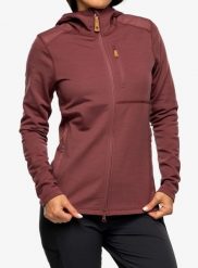 Bluza z kapturem damska Fjallraven Keb Fleece Hoodie. Fioletowe bluzy z kapturem damskie Fjällräven, s, z elastanu. Za 939.39 zł.