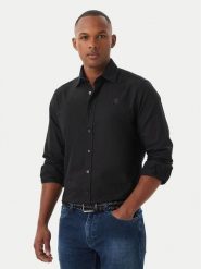KARL LAGERFELD Koszula 605192 561784 Czarny Modern Fit. Czarne koszule męskie Karl Lagerfeld, m, bez wzorów, z bawełny, bez kołnierzyka, bez ramiączek. Za 479.99 zł.
