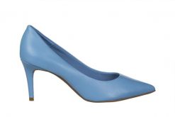 Czółenka Bottero 353701 Azul Lago 523058, Niebieski, Skóra naturalna - 36. Niebieskie czółenka damskie Bottero, bez wzorów, ze skóry, bez obcasa, na szpilce. W wyprzedaży za 206.10 zł.