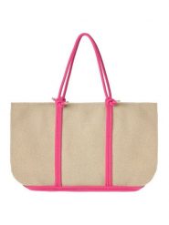 BLE Shopper bag w kolorze beżowym - 50 x 33 x 10 cm rozmiar: onesize. Brązowe shopper bag damskie BLE, bez wzorów, z materiału, na ramię, bez dodatków. Za 62.61 zł.