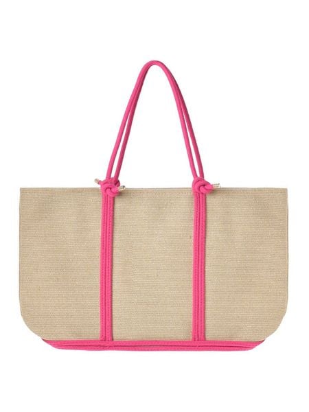 BLE Shopper bag w kolorze beżowym - 50 x 33 x 10 cm rozmiar: onesize. Brązowe shopper bag damskie BLE, bez wzorów, z materiału, na ramię, bez dodatków. Za 51.95 zł.