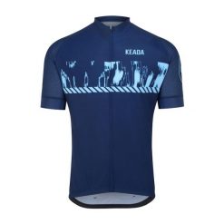 Męska koszulka rowerowa z krótkim rękawem – Signal One. Niebieskie t-shirty sportowe męskie KEADA SPORTS, m, bez ramiączek, rowerowe. Za 332.00 zł.