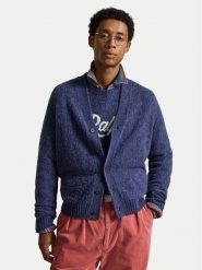 Polo Ralph Lauren Kardigan 710B27269002 Granatowy Regular Fit. Niebieskie kardigany męskie Polo Ralph Lauren, l, bez wzorów, z wełny, bez kołnierzyka. Za 1,799.00 zł.