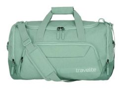 Torba sportowo-podróżna Kick Off M 45 L dla dorosłych unisex. Zielone torebki klasyczne damskie Travelite, bez wzorów, z materiału, bez dodatków. Za 176.49 zł.