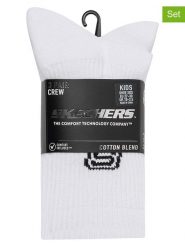 Skechers Skarpety (3 pary) w kolorze białym rozmiar: 27,5-35,5. Białe skarpetki męskie Skechers, bez wzorów, ze splotem. Za 24.12 zł.