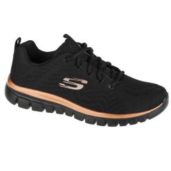 Buty damskie Skechers Get Connected. Czarne buty sportowe na co dzień damskie Skechers, bez wzorów, z materiału, trekkingowe, Skechers Sport. Za 332.00 zł.