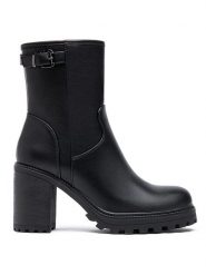 Foreverfolie Botki w kolorze czarnym rozmiar: 39. Czarne botki damskie Foreverfolie, eleganckie, bez obcasa, bez zapięcia. Za 126.75 zł.