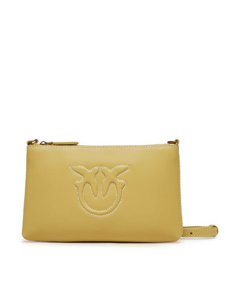 PINKO Torebka Flat Horizontal Mini PE 25 PCPL 104277 A2AN Zielony. Zielone listonoszki damskie Pinko, bez wzorów, ze skóry, bez dodatków. Za 329.99 zł.