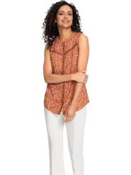 WITT WEIDEN Bluzka w kolorze pomarańczowym rozmiar: 38. Pomarańczowe bluzki damskie WITT WEIDEN, bez wzorów, z wiskozy, bez kołnierzyka, bez ramiączek. Za 30.99 zł.