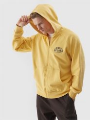 4F Bluza dresowa rozpinana z kapturem męska - żółta XL. Żółte bluzy z kapturem męskie 4f, m, z bawełny. W wyprzedaży za 99.99 zł.