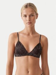 Calvin Klein Underwear Biustonosz braletka Signature Satin LV00QF8392 Brązowy. Brązowe biustonosze Calvin Klein Underwear, bez wzorów, z syntetyku. Za 169.99 zł.