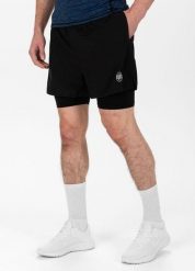 Spodenki męskie Pitbull kompresyjne Performance Pro Plus New Logo. Czarne szorty sportowe męskie PITBULL, l, z materiału, na fitness i siłownię. Za 159.00 zł.