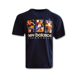 Koszulka New Balance Hoops Classics T-shirt - MT23587 ECL. Czarne t-shirty męskie New Balance, bez wzorów, bez kołnierzyka. Za 131.86 zł.