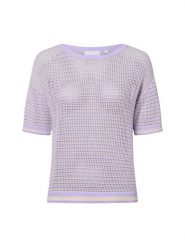 Comma casual identity koszulka z dzianiny Kobiety Bawełna lila, 44. T-shirty damskie comma casual identity, bez wzorów, z bawełny, bez kołnierzyka. Za 229.95 zł.