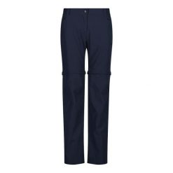 Spodnie z zamkiem dla kobiet CMP. Niebieskie spodnie dresowe damskie CMP, na lato, l, bez wzorów. Za 300.50 zł.