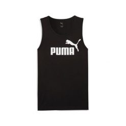 Tank top Puma Essentials No. 1 Logo. Czarne topy sportowe damskie Puma, uniwersalny, bez wzorów, z bawełny, bez ramiączek. Za 167.99 zł.