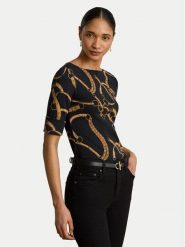 LAUREN RALPH LAUREN Bluzka Judy 200P13948001 Czarny Regular Fit. Czarne bluzki damskie Lauren Ralph Lauren, s, bez wzorów, z bawełny, bez ramiączek. Za 329.99 zł.
