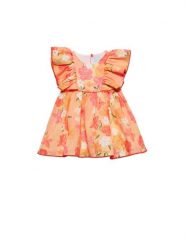 Abel & Lula Sukienka letnia 5020 Pomarańczowy Regular Fit. Brązowe sukienki niemowlęce Abel & Lula, na lato, bez wzorów, z syntetyku, bez ramiączek. Za 279.99 zł.