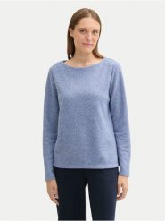 Tom Tailor Sweter 1043168 Niebieski Regular Fit. Niebieskie swetry klasyczne damskie Tom Tailor, l, z syntetyku, bez kołnierzyka. Za 159.99 zł.