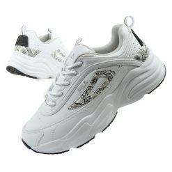Buty sportowe damskie sneakersy Fila Skye ZP. Białe buty sportowe na co dzień damskie Fila, bez wzorów, z jeansu. Za 249.00 zł.