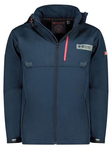 Canadian Peak Kurtka softshellowa "Tabloeak" w kolorze granatowym rozmiar: M. Niebieskie kurtki outdoor męskie Canadian Peak, m, bez wzorów, bez kaptura. Za 197.17 zł.