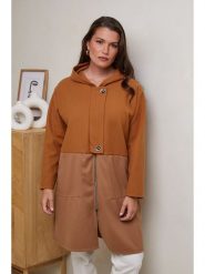 Curvy Lady Płaszcz przejściowy w kolorze brązowym rozmiar: 48/50. Brązowe płaszcze damskie Curvy Lady, bez wzorów, klasyczne. Za 114.17 zł.