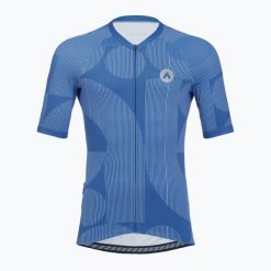 Koszulka rowerowa męska ATTABO Vites. Niebieskie t-shirty sportowe męskie ATTABO, na lato, m, z elastanu, bez ramiączek, na fitness i siłownię. Za 169.99 zł.