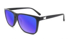 Okulary przeciwsłoneczne dla dorosłych - kategoria 3 z polaryzacją - Matte Black. Czarne okulary przeciwsłoneczne męskie KNOCKAROUND, prostokątne. Za 149.60 zł.