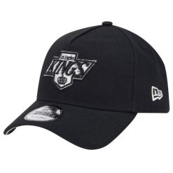 Czapka z daszkiem męska 9FORTY Los Angeles Kings NHL Cap. Czarne czapki męskie New Era, bez wzorów, z bawełny. Za 119.99 zł.