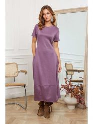 Joséfine Sukienka "Lioris" w kolorze fioletowym rozmiar: M. Różowe sukienki damskie Joséfine, na co dzień, m, bez wzorów, bez kołnierzyka, bez ramiączek, maxi, proste. Za 152.98 zł.