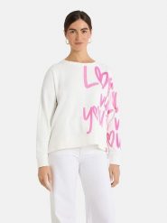 LIEBLINGSSTÜCK Bluza "Skip" w kolorze biało-jasnoróżowym rozmiar: XL. Białe bluzy bez kaptura damskie LIEBLINGSSTÜCK, xl. Za 227.31 zł.