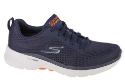 Buty sportowe Sneakersy męskie, Skechers Go Walk 6 Avalo. Niebieskie buty sportowe na co dzień męskie Skechers, z materiału, bez zapięcia, trekkingowe. Za 329.99 zł.