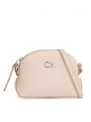 Calvin Klein Torebka Ck Daily Small Dome_Pearlized K60K611880 Szary. Szare listonoszki damskie CALVIN KLEIN, bez wzorów, ze skóry, bez dodatków. Za 429.99 zł.