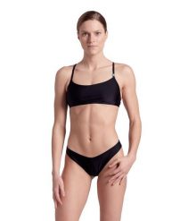 Strój kąpielowy damski dwuczęściowy na basen plażę Arena Essentials. Czarne bikini damskie Arena, bez wzorów. Za 151.98 zł.
