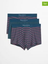 Marc O´Polo Bodywear Bokserki (3 pary) w kolorze niebiesko-jasnoróżowym rozmiar: M. Niebieskie bokserki męskie bez wzorów. Za 88.95 zł.