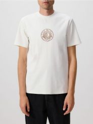 T-shirt regular z merceryzowaną bawełną - złamana biel. T-shirty męskie Reserved, l, bez wzorów, z bawełny, bez kołnierzyka. W wyprzedaży za 39.99 zł.