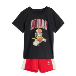 Zestaw Koszulki I Szortów Adidas Disney Myszka Mickey. Białe spodnie dresowe damskie Adidas, bez wzorów, z bawełny, bez kołnierzyka. Za 179.00 zł.