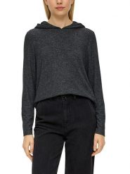 S.Oliver Bluza w kolorze antracytowym rozmiar: 38. Czarne bluzy z kapturem damskie S.Oliver, s. Za 70.24 zł.