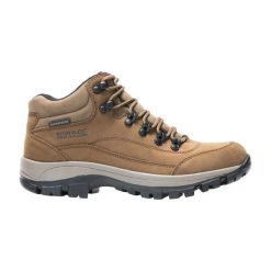 Damskie skórzane buty trekkingowe Bayton Mid. Brązowe obuwie trekkingowe damskie Regatta. Za 452.50 zł.