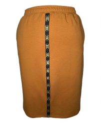 Pomarańczowa dresowa spódnica Bea na gumce OSTATNIE SZTUKI PLUS SIZE XXL. Brązowe spódniczki damskie Moda Size Plus Iwanek, l, z aplikacjami, z bawełny, eleganckie, plus size, midi. W wyprzedaży za 49.90 zł.