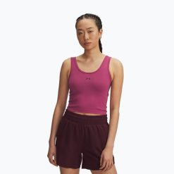 Koszulka Under Armour Vanish Seamless Tank. Czerwone bluzki damskie Under Armour, bez wzorów, bez kołnierzyka. Za 169.99 zł.
